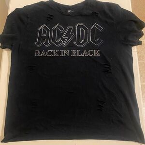 AC/DC Black Graphic T-Shirt